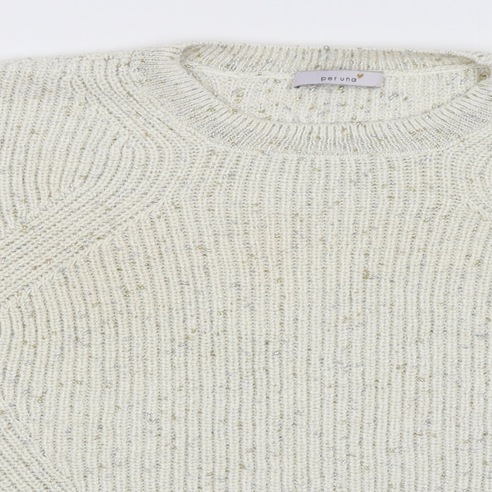 Per Una Womens Ivory   Pullover Jumper Size 20