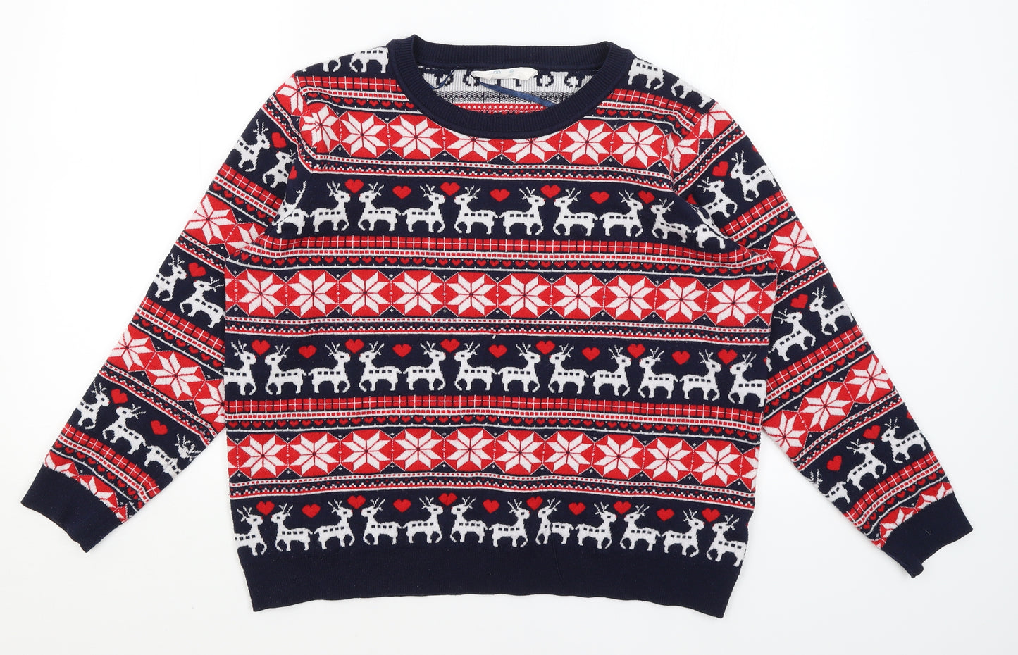 Primark Womens Blue   Pullover Jumper Size XL  - Christmas