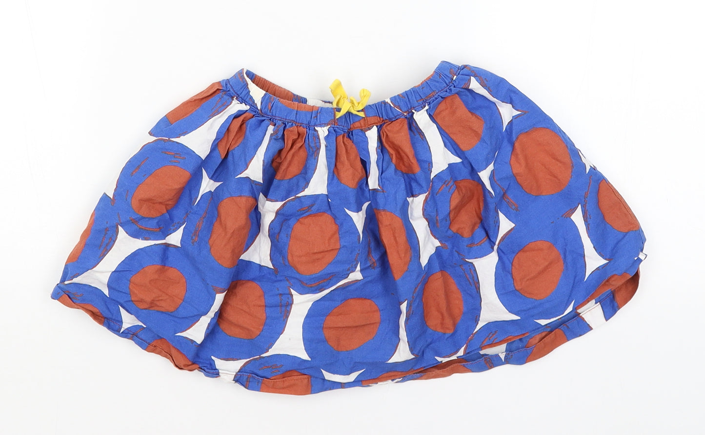 Mini Boden Girls Blue Polka Dot  Mini Skirt Size 2-3 Years