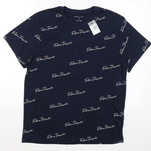 Primark Mens Blue    T-Shirt Size M  - Future Projects
