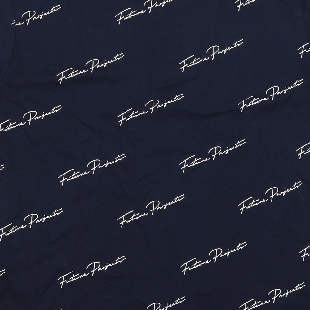 Primark Mens Blue    T-Shirt Size M  - Future Projects