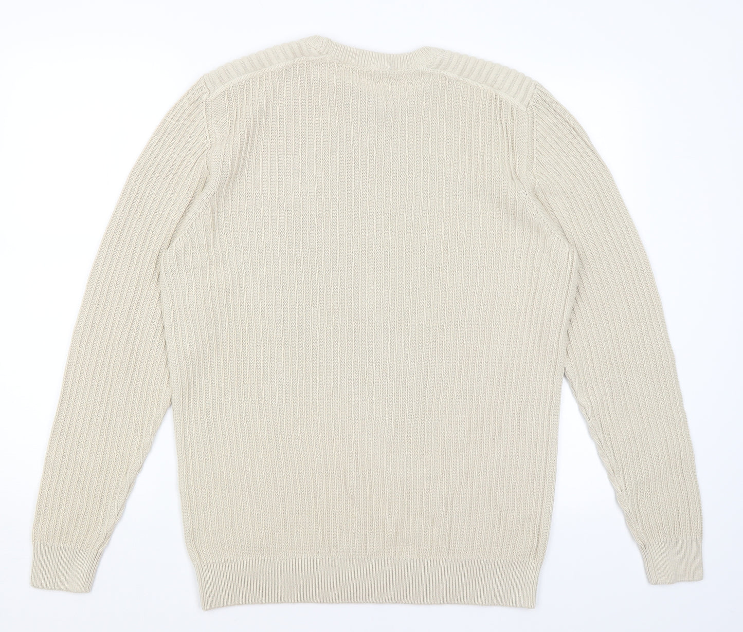 George Mens Beige   Pullover Jumper Size M