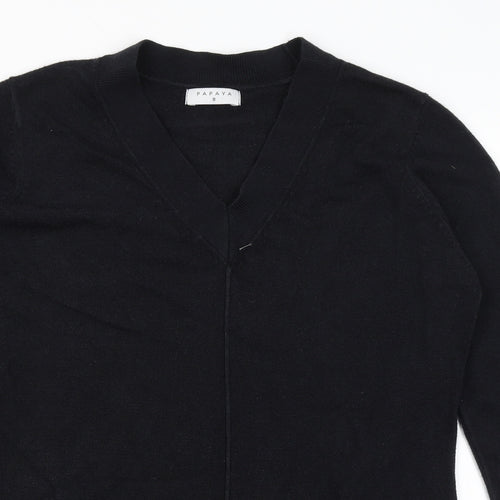 Papaya Womens Black   Pullover Jumper Size 8