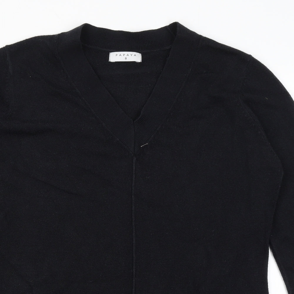 Papaya Womens Black   Pullover Jumper Size 8