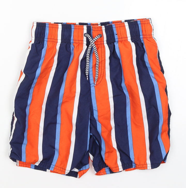 George Boys Blue Striped Bermuda Shorts Size 9-10 Years