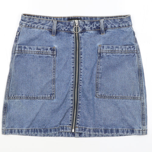 Matalan Womens Blue   A-Line Skirt Size 10