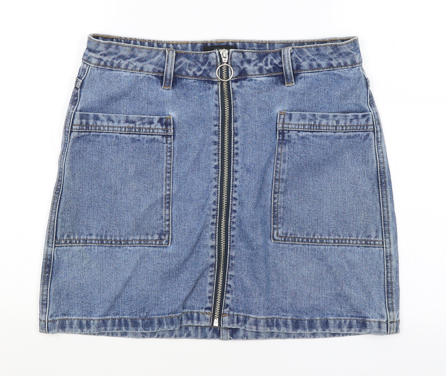 Matalan Womens Blue   A-Line Skirt Size 10
