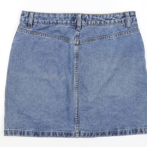 Matalan Womens Blue   A-Line Skirt Size 10