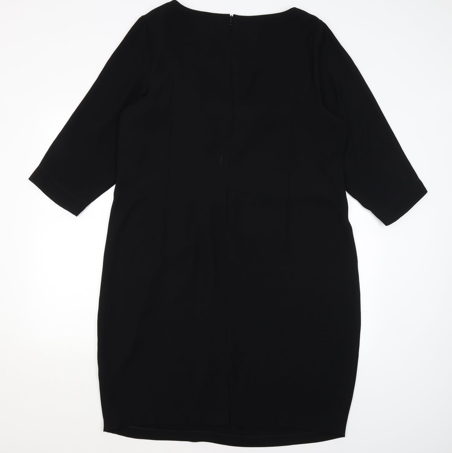 M&S Womens Black   Pencil Dress  Size 22