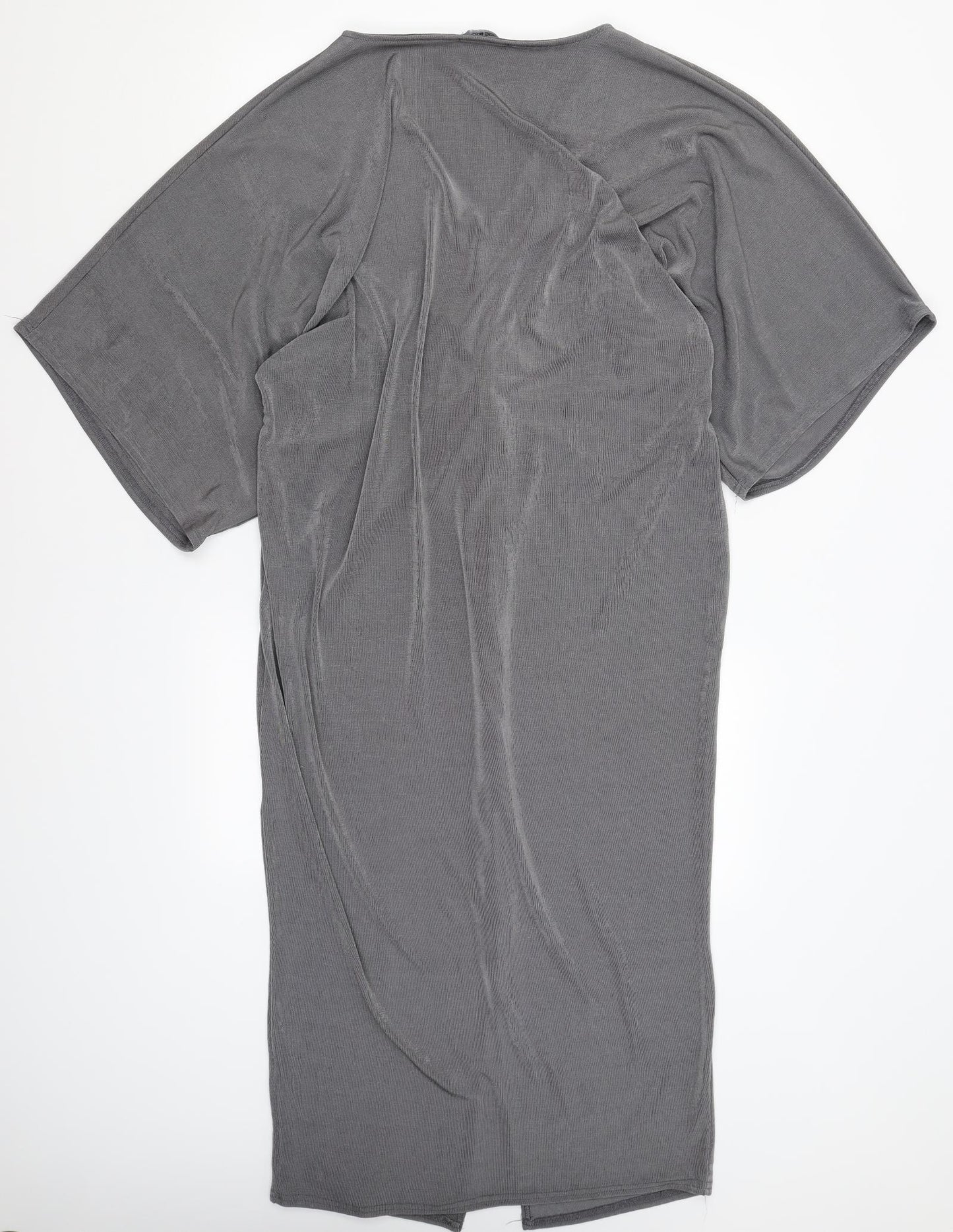 Missguided Womens Silver   Slip Dress  Size 20