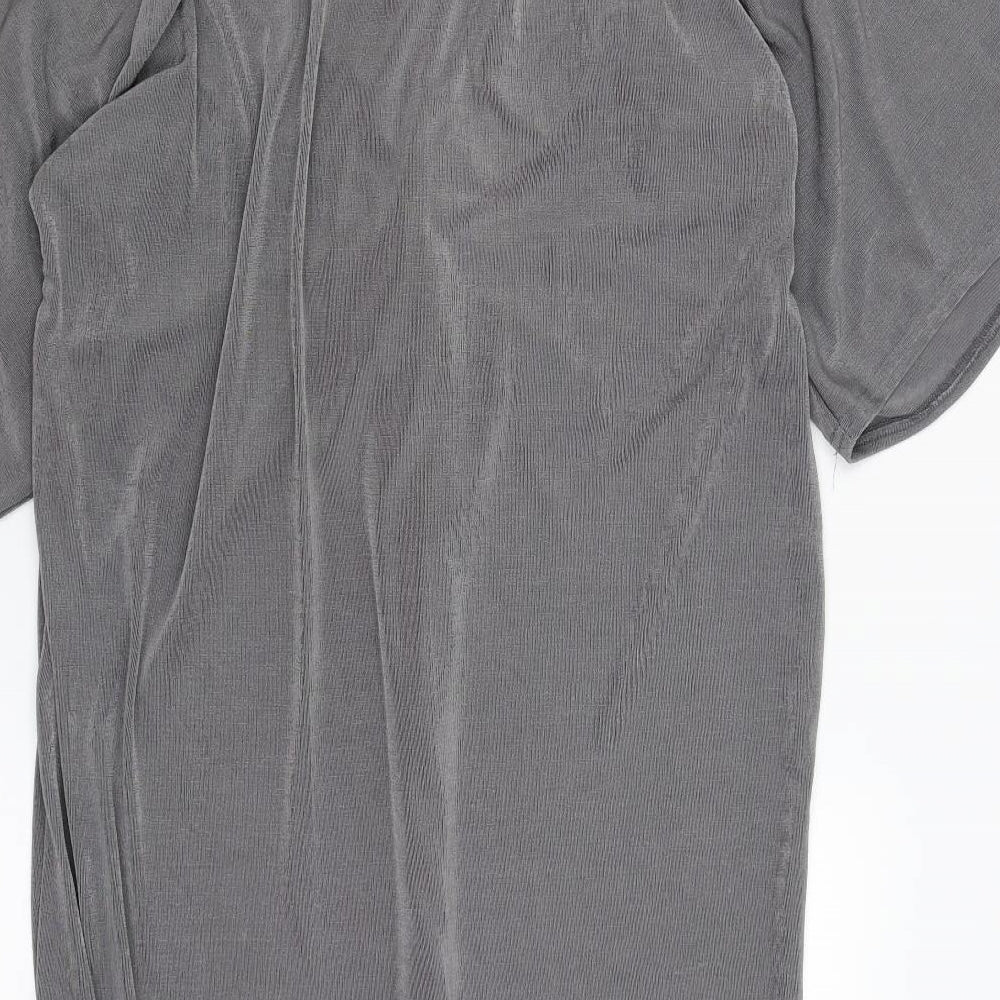 Missguided Womens Silver   Slip Dress  Size 20