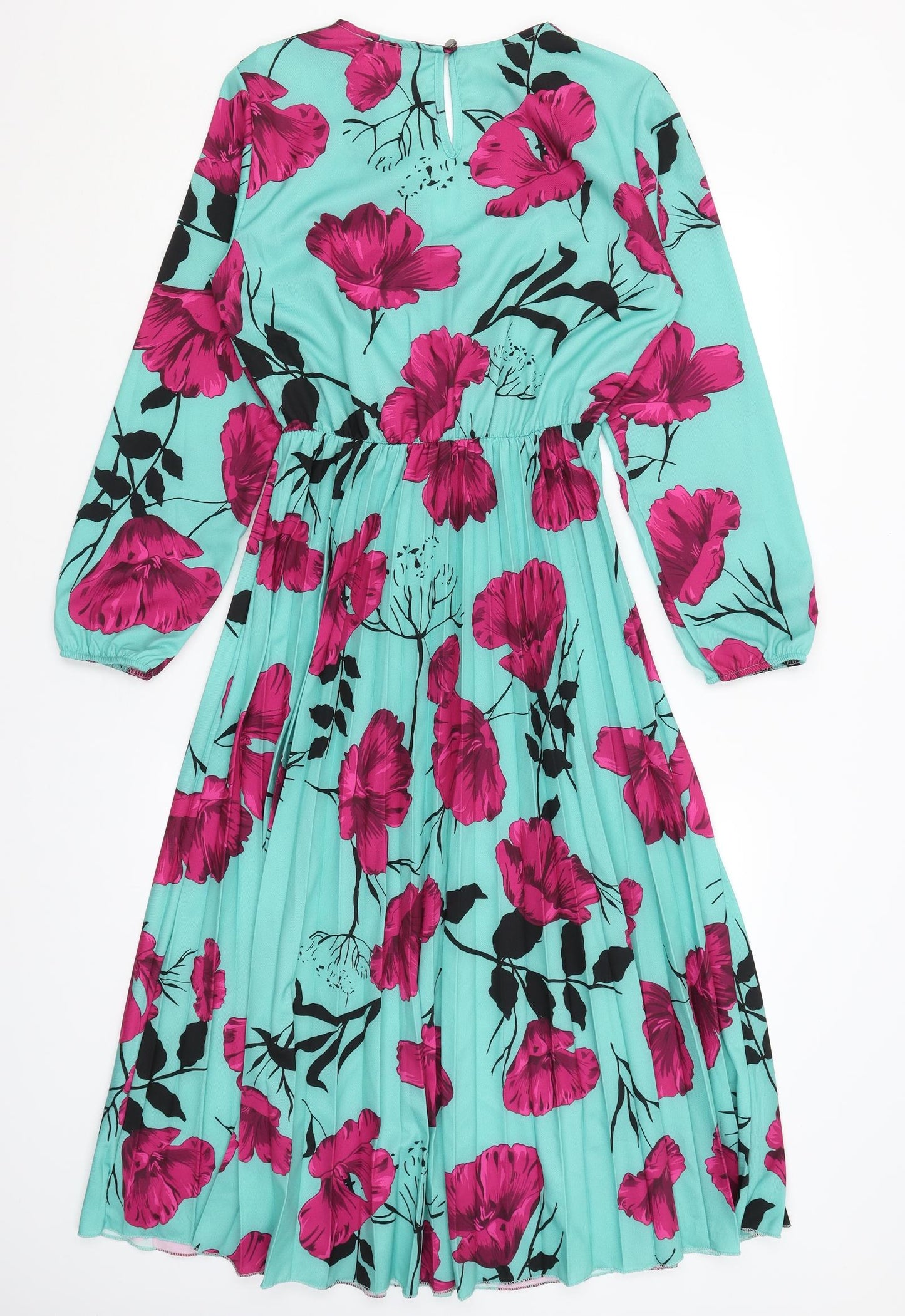 New Collection Womens Blue Floral  Fit & Flare  Size S