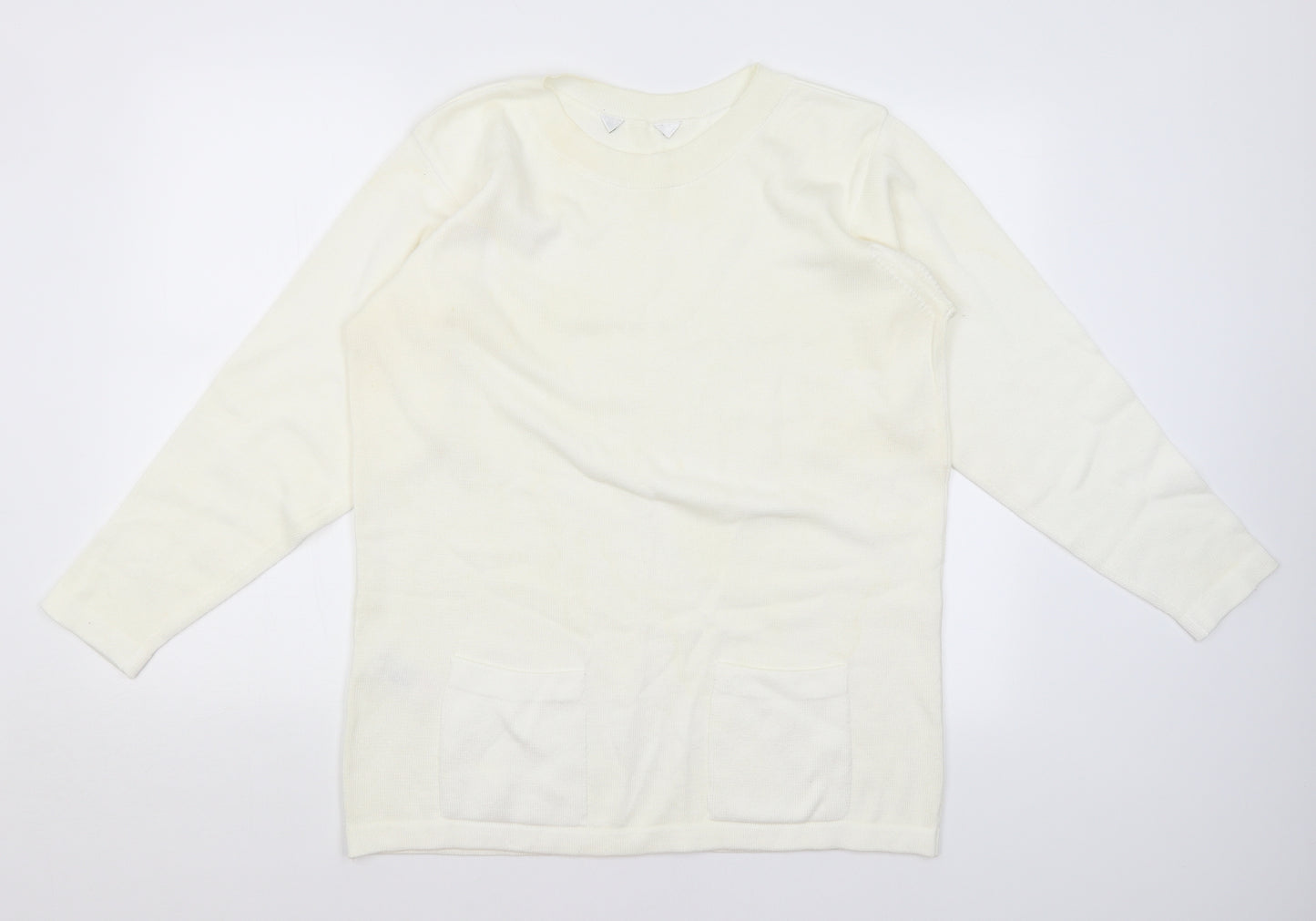 Preworn Womens Ivory   Pullover Jumper Size 16