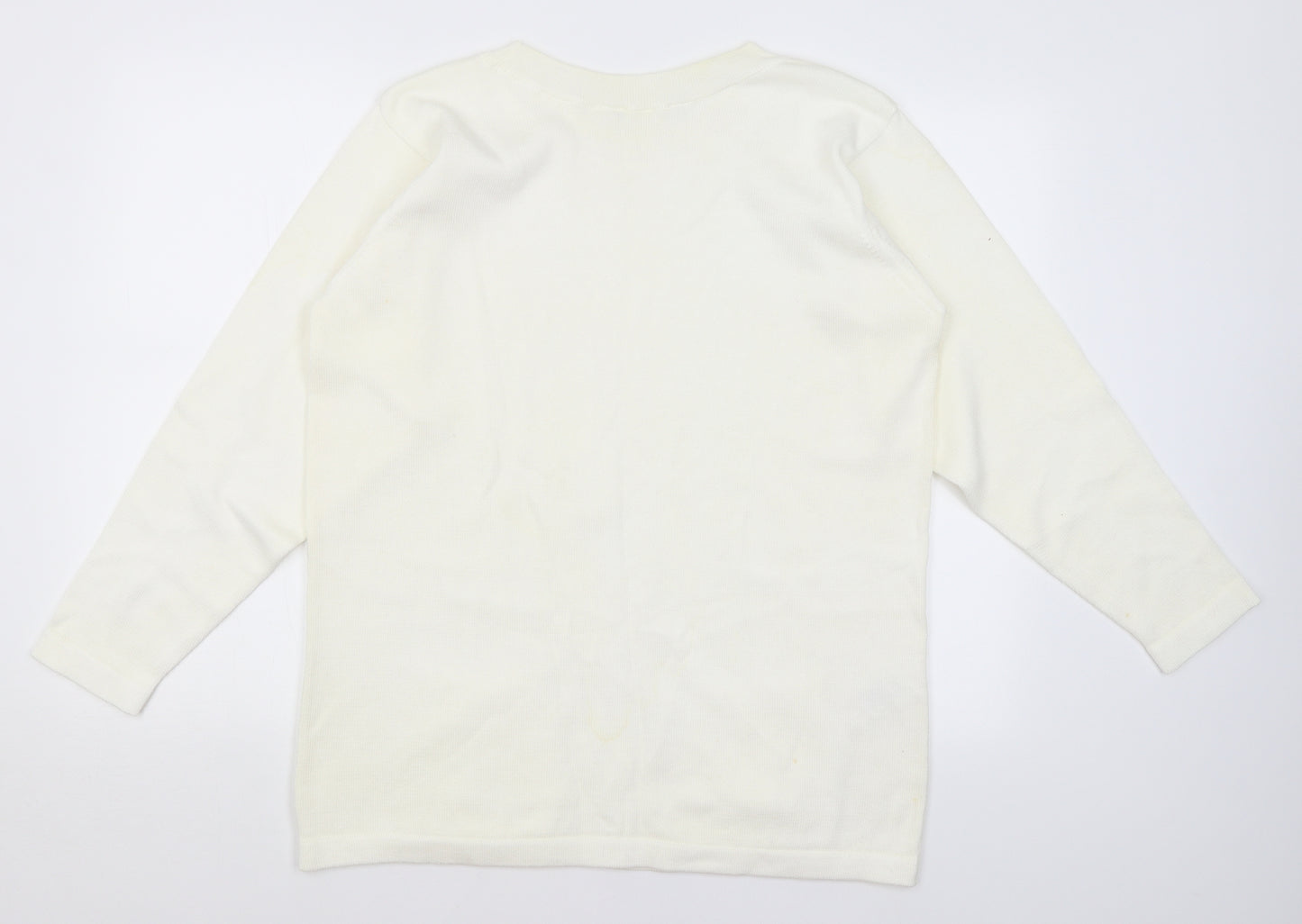 Preworn Womens Ivory   Pullover Jumper Size 16