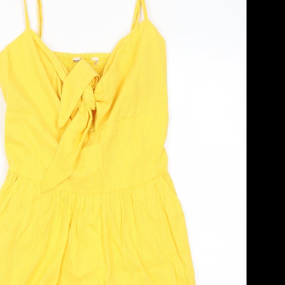 F&F Womens Yellow   Fit & Flare  Size 8