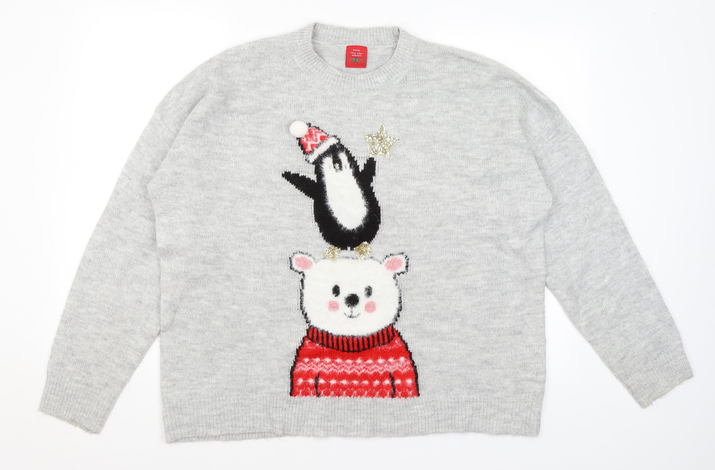 George Womens Grey   Pullover Jumper Size XL  - Penguin & Bear