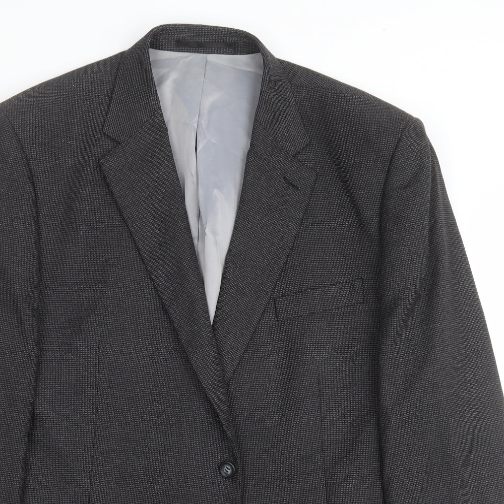 Charlton Gray Mens Grey   Jacket Suit Jacket Size 46