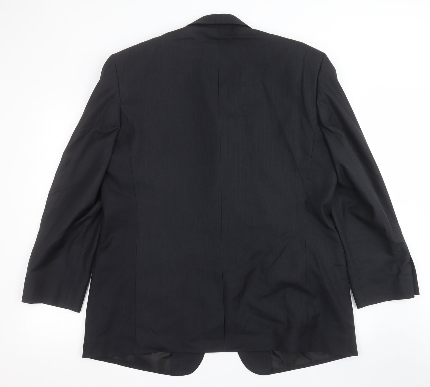BHS Mens Black Striped  Jacket Suit Jacket Size 44