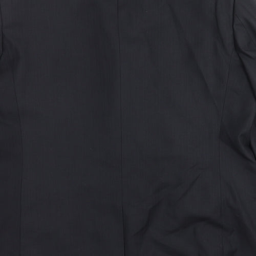 BHS Mens Black Striped  Jacket Suit Jacket Size 44