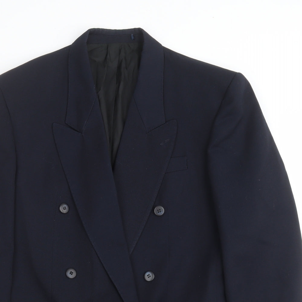 Preworn Mens Blue   Jacket Suit Jacket Size 38