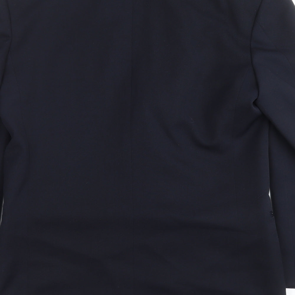 Preworn Mens Blue   Jacket Suit Jacket Size 38