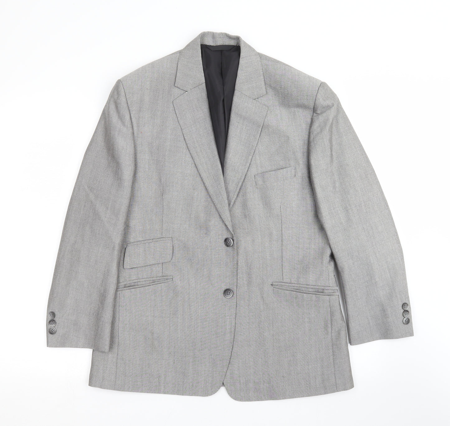 Preworn Mens Grey   Jacket Suit Jacket Size 38