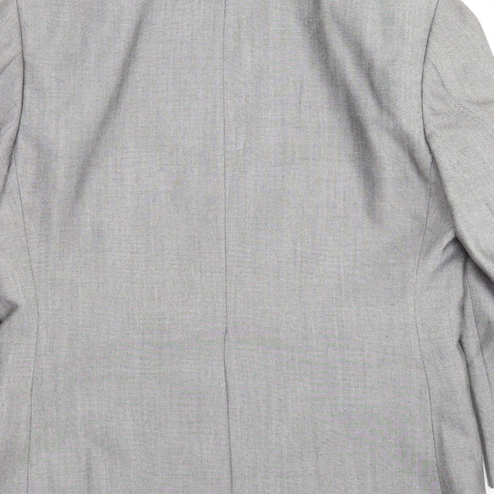 Preworn Mens Grey   Jacket Suit Jacket Size 38