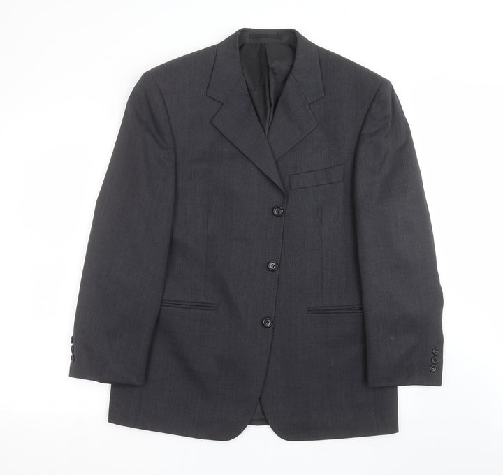 Burton Mens Grey Jacket Suit Jacket Size 40