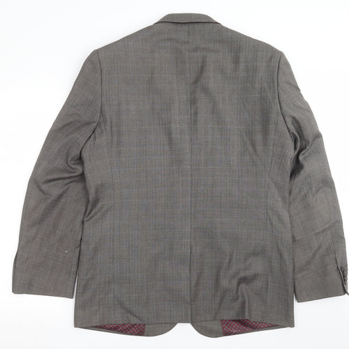 Taylor & Wright Mens Grey Check  Jacket Suit Jacket Size 42