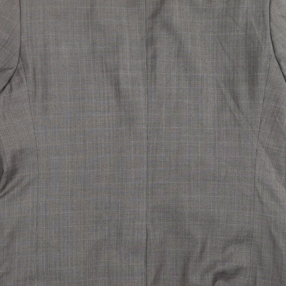 Taylor & Wright Mens Grey Check  Jacket Suit Jacket Size 42