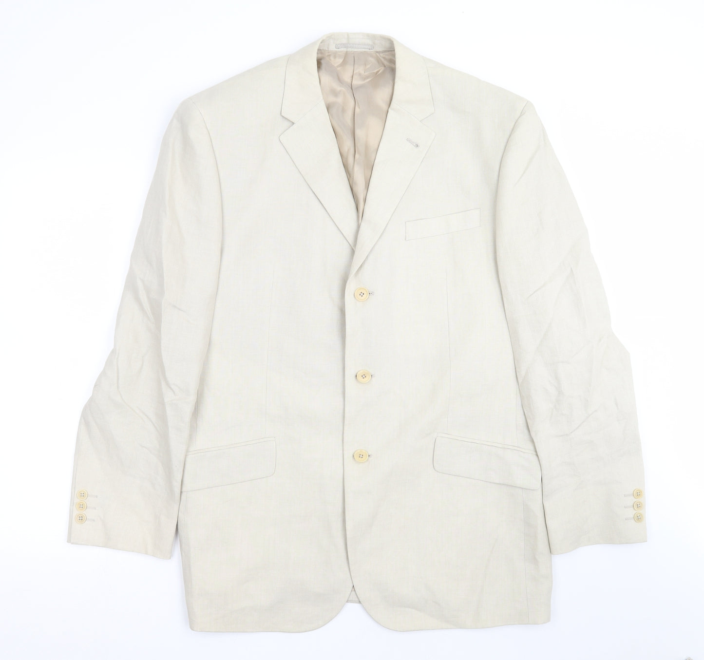 NEXT Mens Beige   Jacket Suit Jacket Size 44