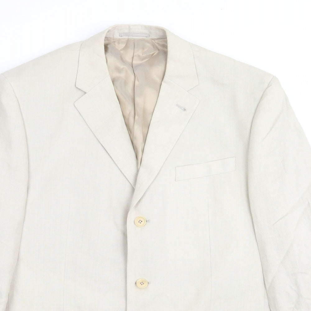 NEXT Mens Beige   Jacket Suit Jacket Size 44