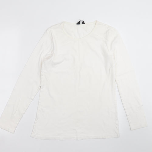 Dorothy Perkins Womens Ivory   Basic T-Shirt Size 16