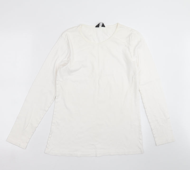 Dorothy Perkins Womens Ivory   Basic T-Shirt Size 16