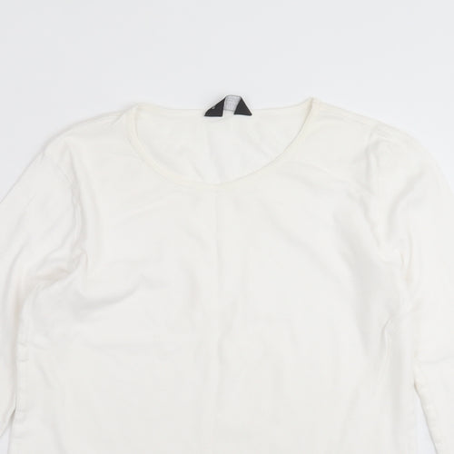 Dorothy Perkins Womens Ivory   Basic T-Shirt Size 16