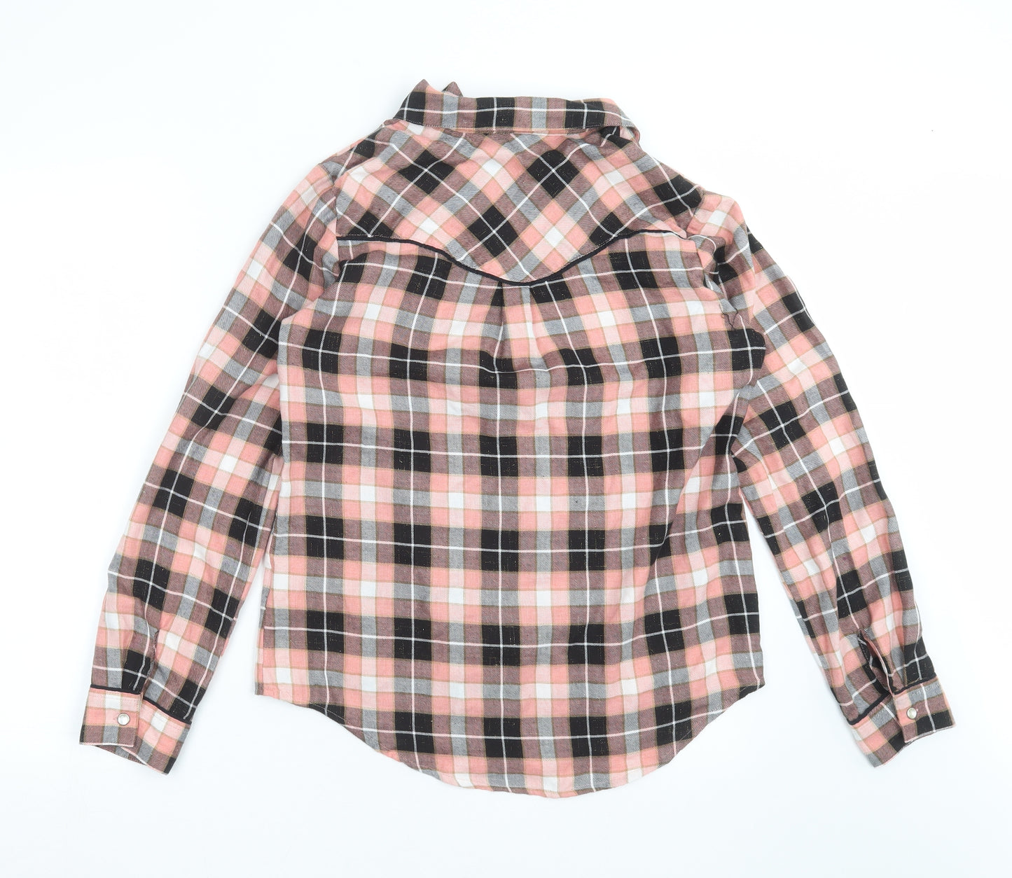 Falmer Heritage Womens Pink Check  Basic Button-Up Size 10