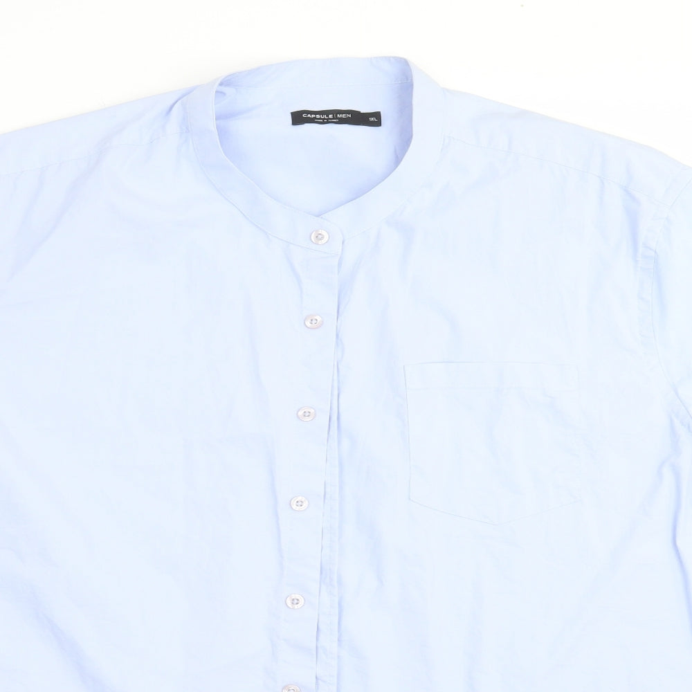 CAPSULE Mens Blue    Button-Up Size XL