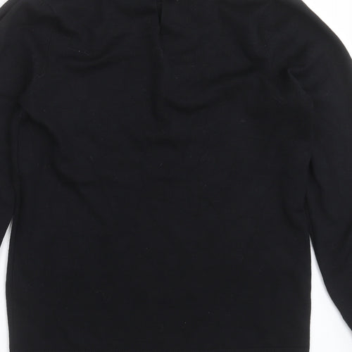 Papaya Womens Black  Knit Pullover Jumper Size 8  - beaded collar
