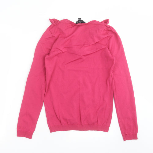 Dorothy Perkins Womens Pink  Knit Pullover Jumper Size 10