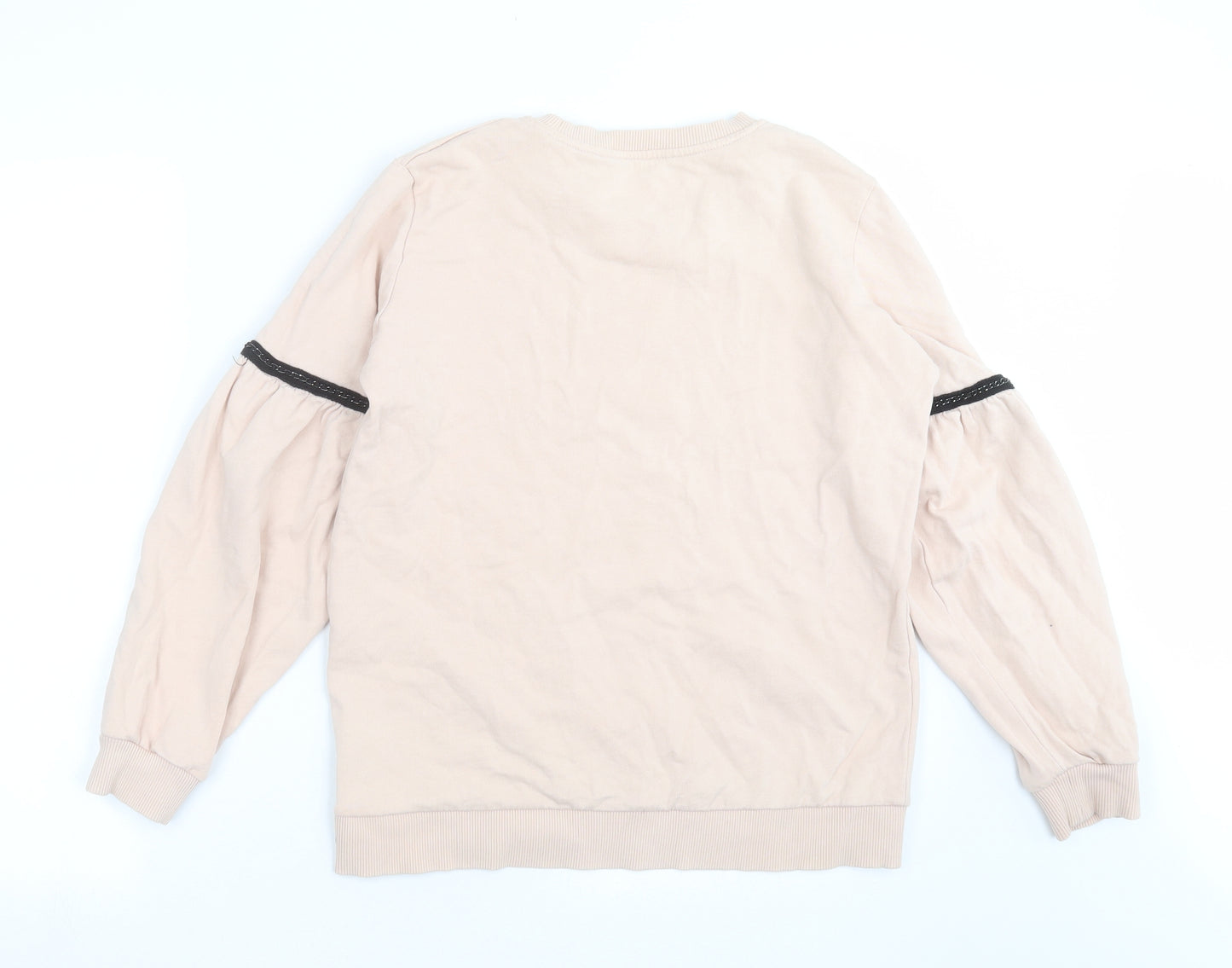 Dorothy Perkins Womens Pink   Pullover Sweatshirt Size 10  - Chain detail