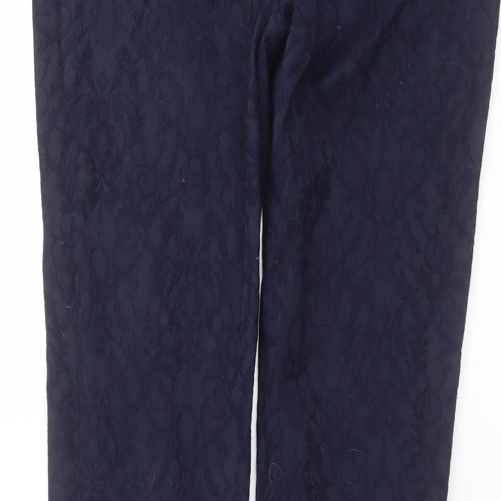 George Womens Blue Floral  Trousers  Size 12 L29 in