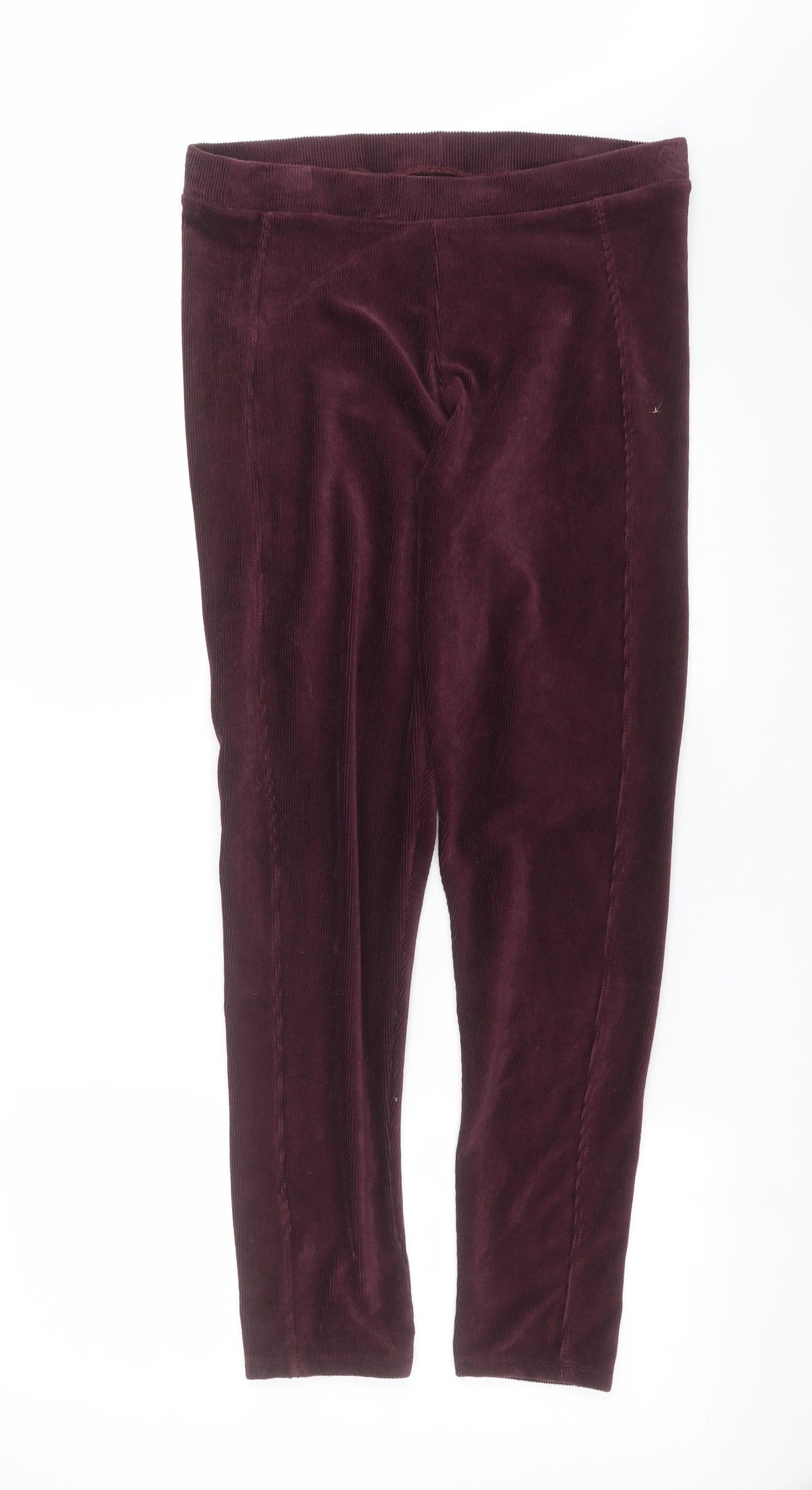 TU Womens Purple  Corduroy Trousers  Size 14 L29 in
