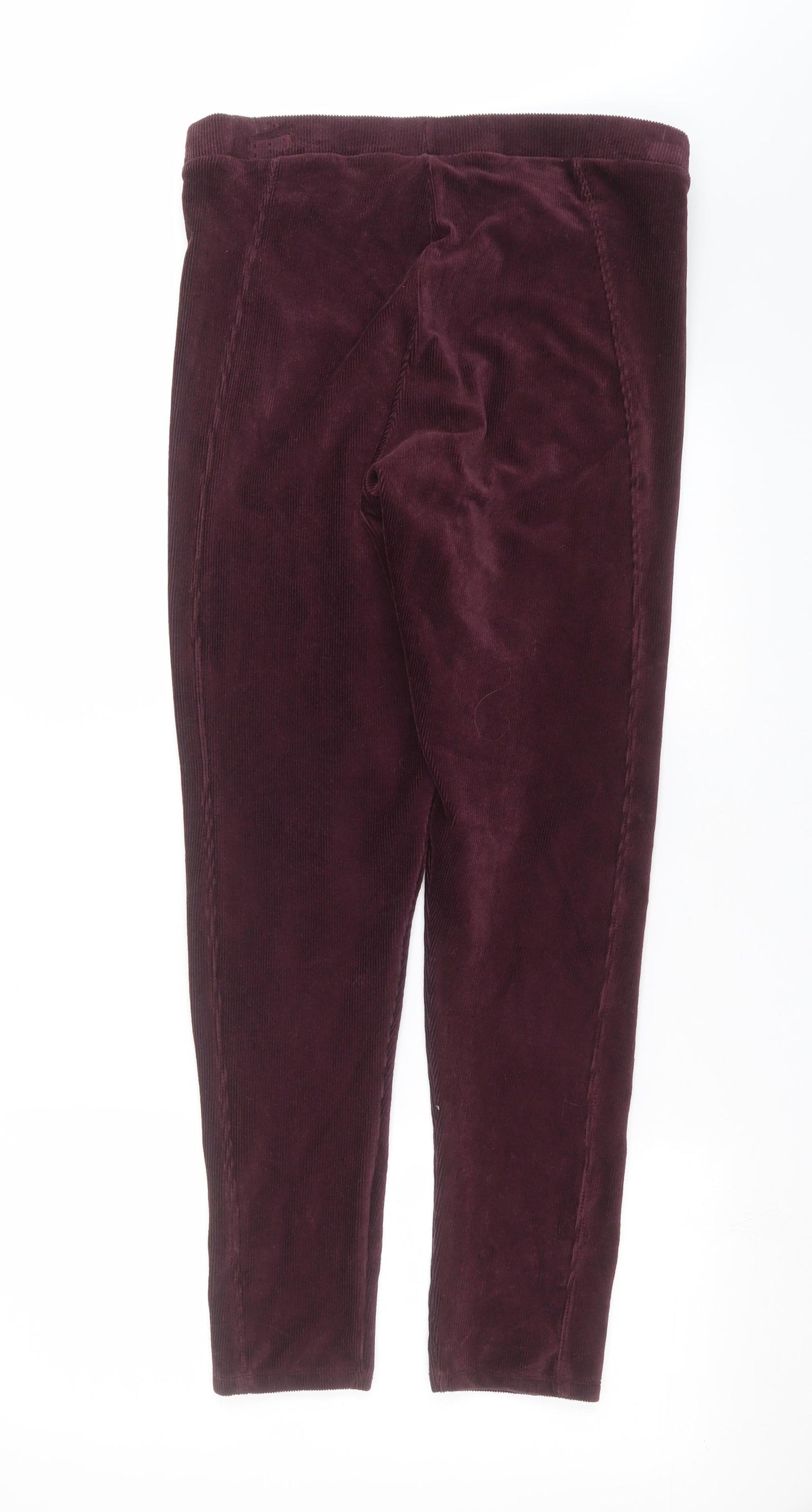 TU Womens Purple  Corduroy Trousers  Size 14 L29 in