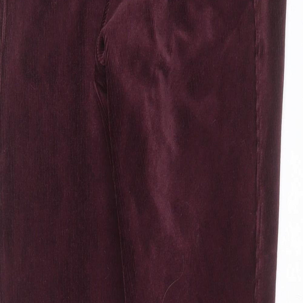 TU Womens Purple  Corduroy Trousers  Size 14 L29 in