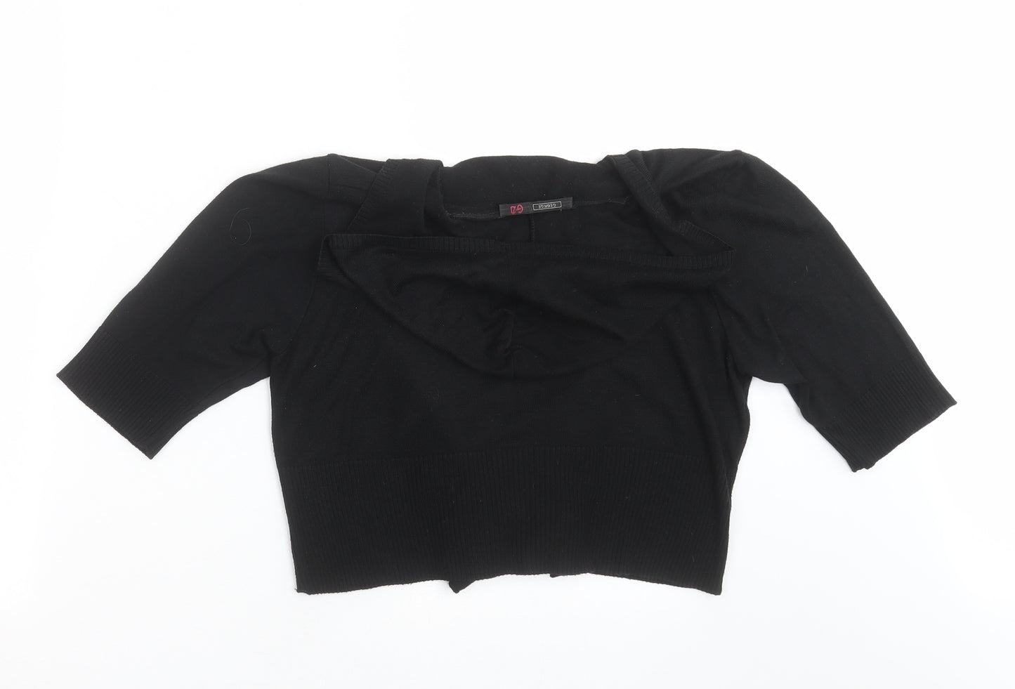 George Womens Black  Knit Cardigan Jumper Size 12