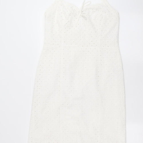 Marks and Spencer Womens White Floral  Shift  Size 14