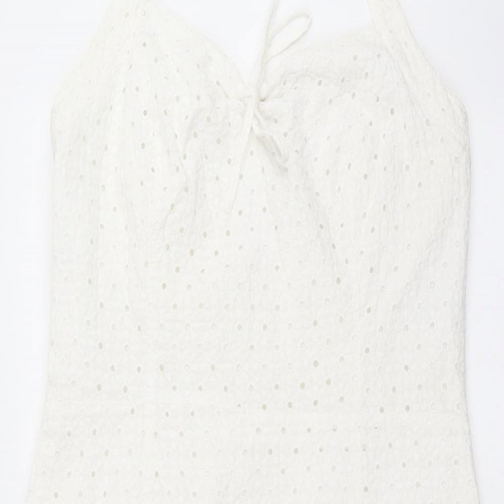 Marks and Spencer Womens White Floral  Shift  Size 14