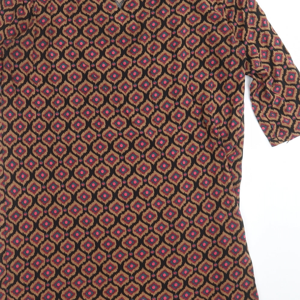 La Redoute Womens Black Geometric  Shift  Size 12