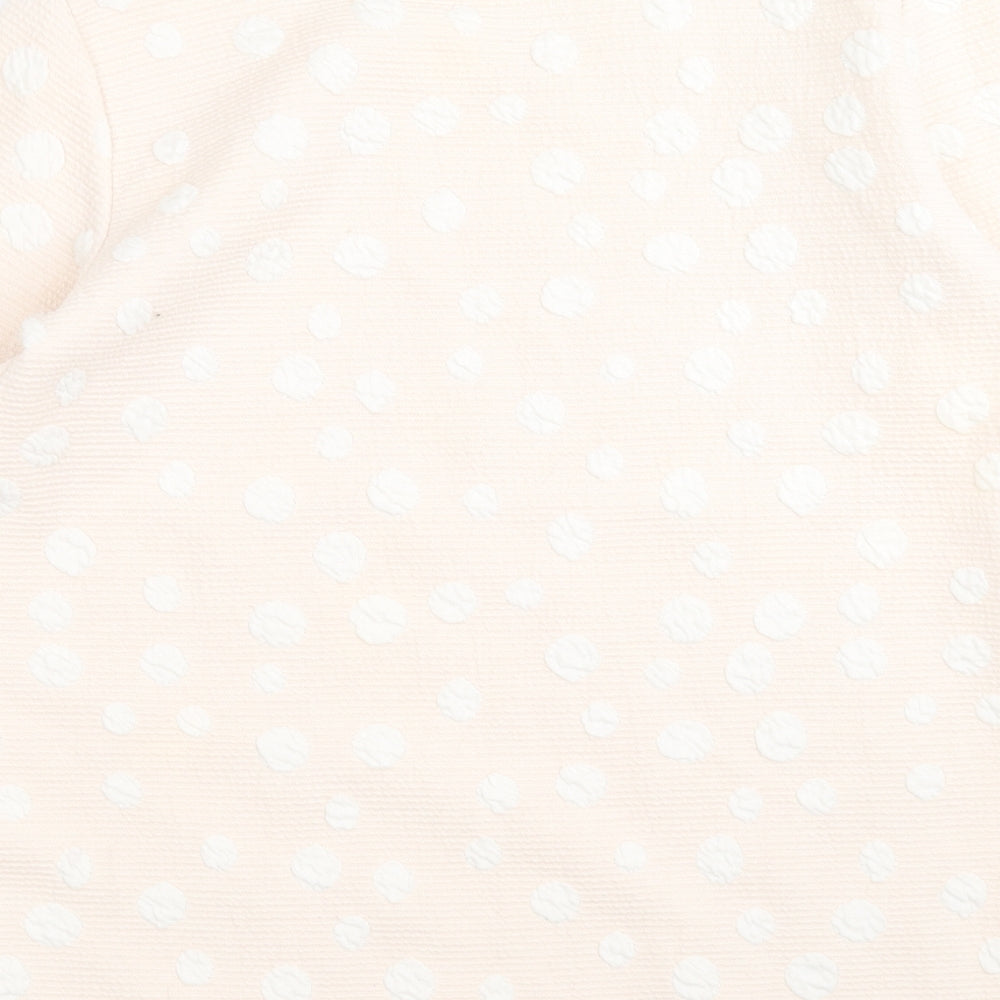 Tesini Womens Pink Geometric  Pullover Jumper Size 14