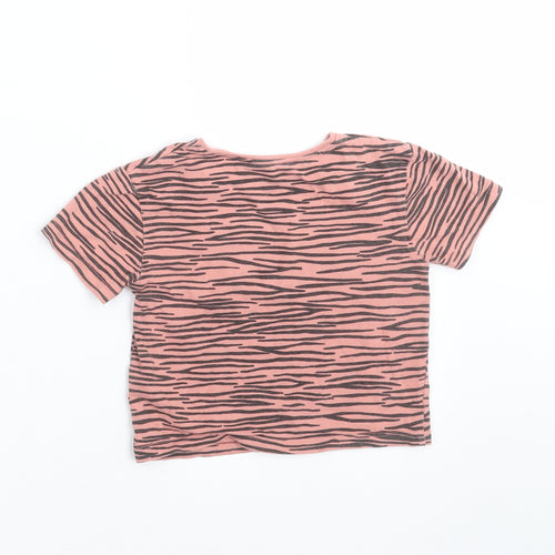 NEXT Girls Pink Geometric  Basic T-Shirt Size 12-18 Months